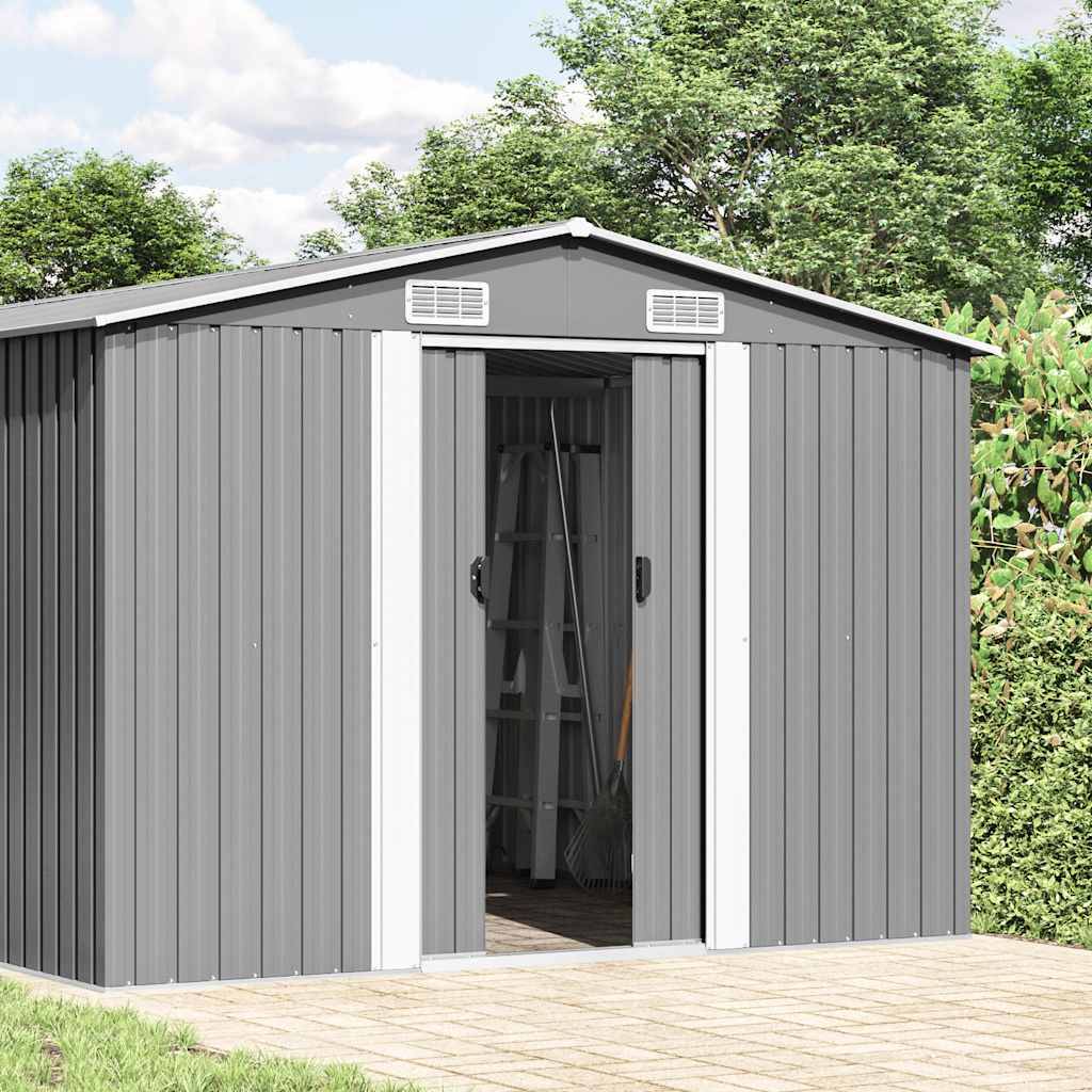Vidaxl - Abri de jardin Gris 257x779x181 cm Acier galvanisé 20m² vidaXL 47033 - Image 2