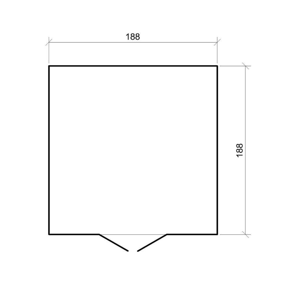 Timbela - Abri de Jardin en Bois AVEC SOL TRAITÉ - 206x216xH224 cm / 3,53 m² - 19 mm d’épaisseur - Timbela M343C1+M343G - Image 6
