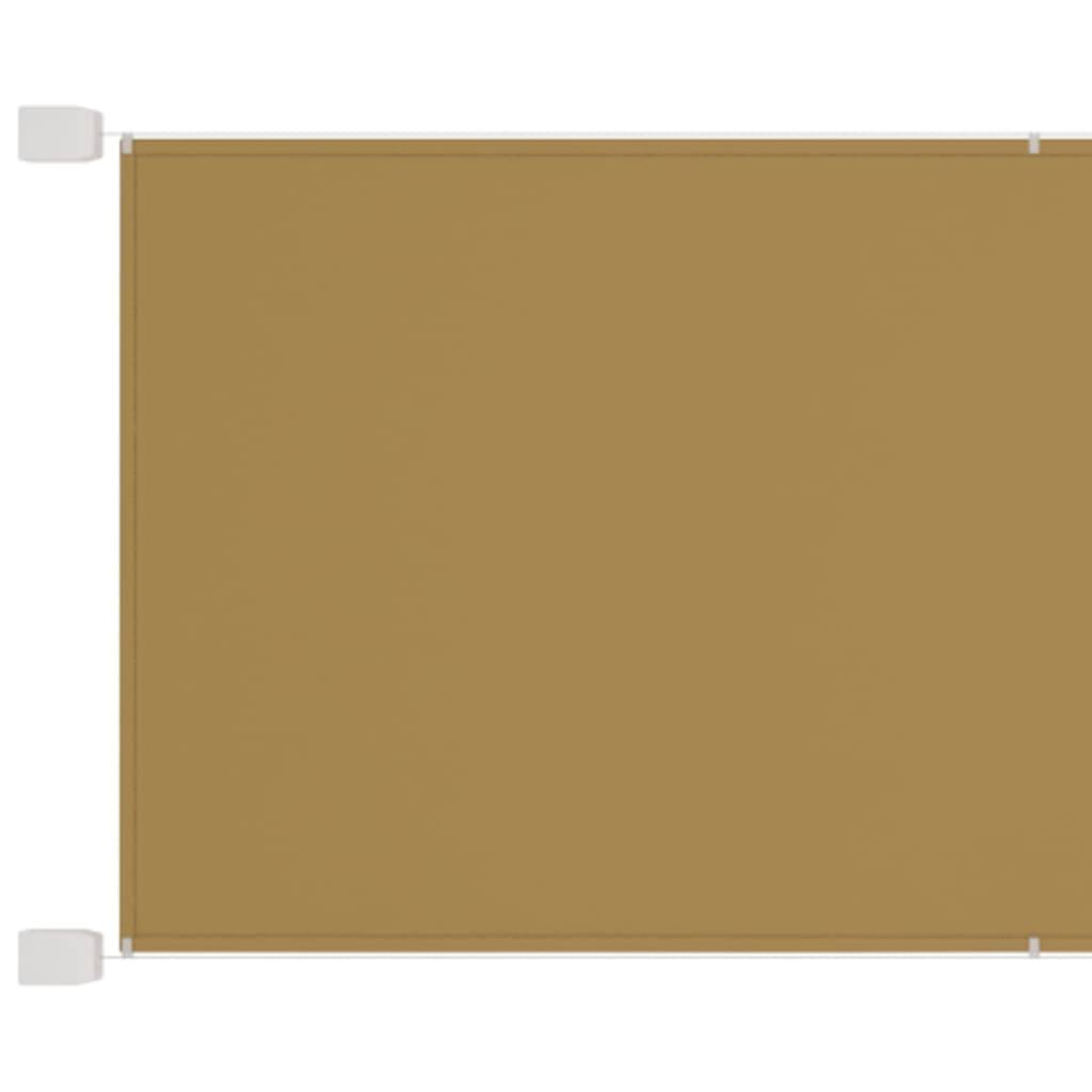 Helloshop26 - Auvent vertical 140 x 270 cm tissu oxford beige - Image 1
