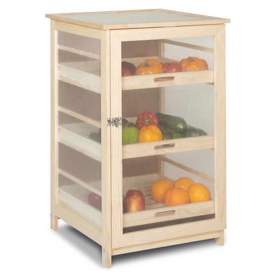 Légumier fruitier en bois VEGGE avec 3 tiroirs amovibles - Image 3