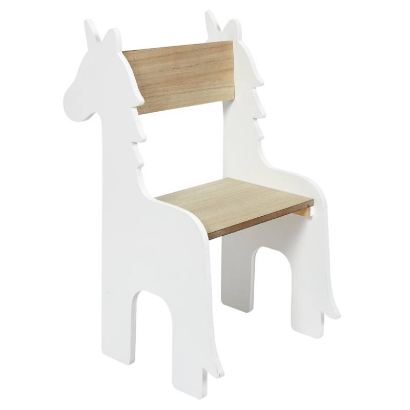 The Home Deco Factory - Chaise enfant Licorne blanche et bois - Image 1