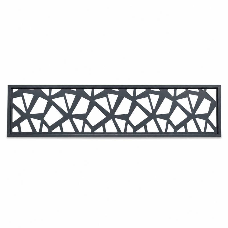 PANNEAU ALU POUR CLOTURE DECOR POLYGONES L 176cm / l 42,8cm - Coloris - Gris anthracite RAL 7016, Largeur - 42,8cm, Longueur - 176cm - Image 1