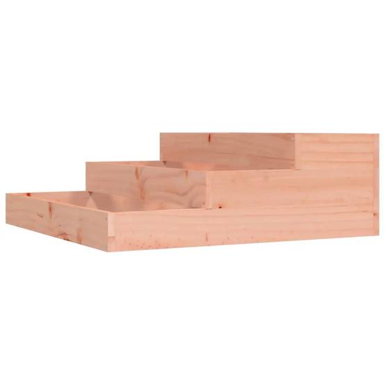 Helloshop26 - Jardinière carrée design robuste 78 x 78 x 27 cm pour jardin extérieur en bois de douglas massif - Image 1