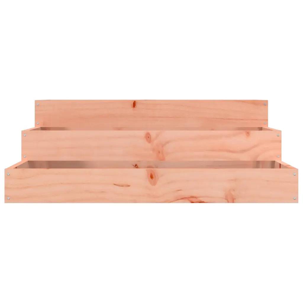 Helloshop26 - Jardinière carrée design robuste 78 x 78 x 27 cm pour jardin extérieur en bois de douglas massif - Image 2