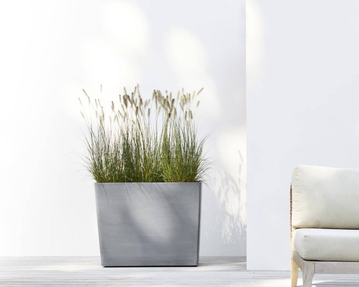 Ecopots - Jardinière sur roues Paris 85 Bleu Gris - 85 x 40 x H. 65 cm - 152 L ECOPOTS - Image 3
