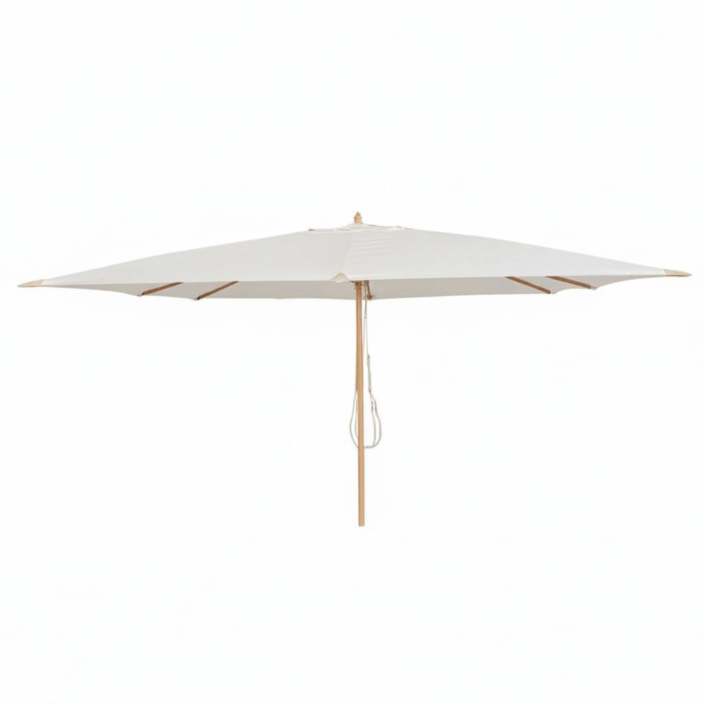 Parasol droit écru 4x3 m Pegasia - Gecko Jardin - Image 2