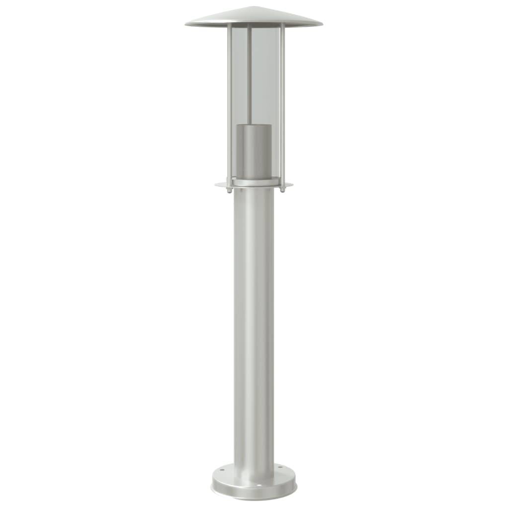 Lampadaire de jardin - Lampadaire d'extérieur argenté 60 cm acier inoxydable MP523 - Image 1