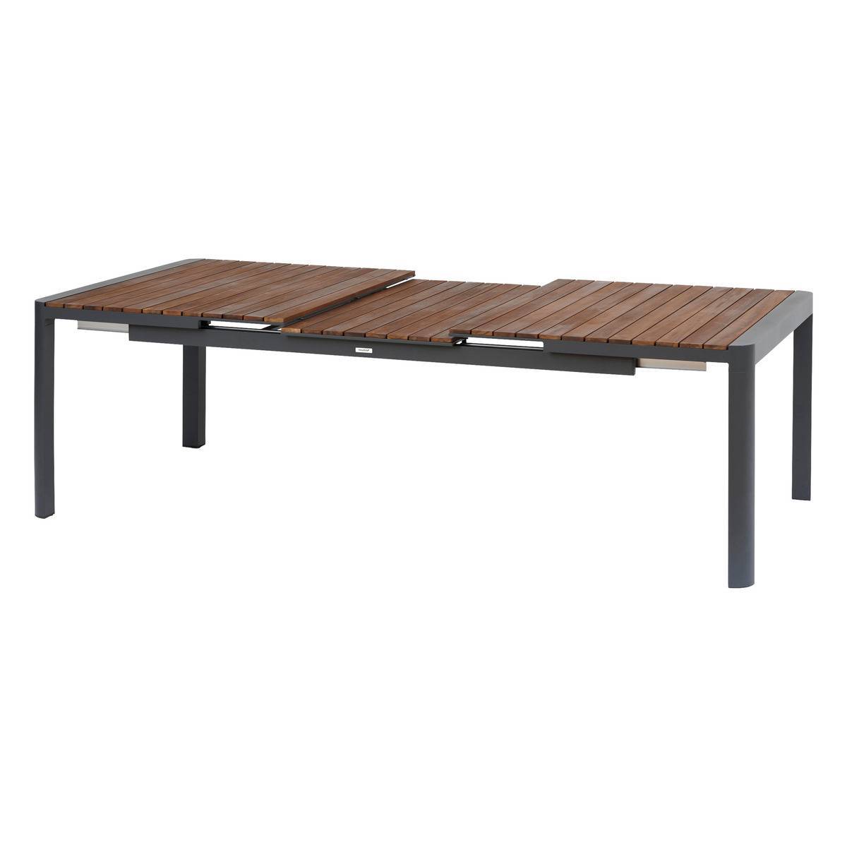 Hesperide - Table de jardin extensible "Paradize" Noyer & graphite 12 places en aluminium et acacia Hespéride - Image 4
