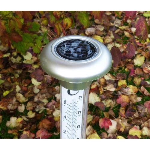 Inovalley - Thermomètre géant de jardin led solaire - Image 3