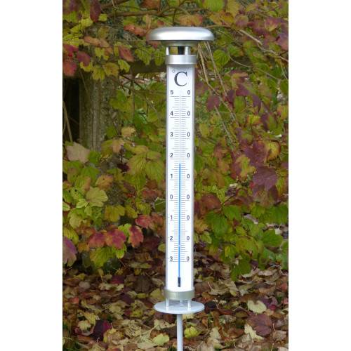 Inovalley - Thermomètre géant de jardin led solaire - Image 1