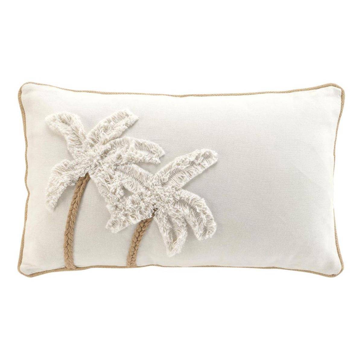 Coussin Déco Tufté "Sahara" 30x50cm Naturel - Image 1