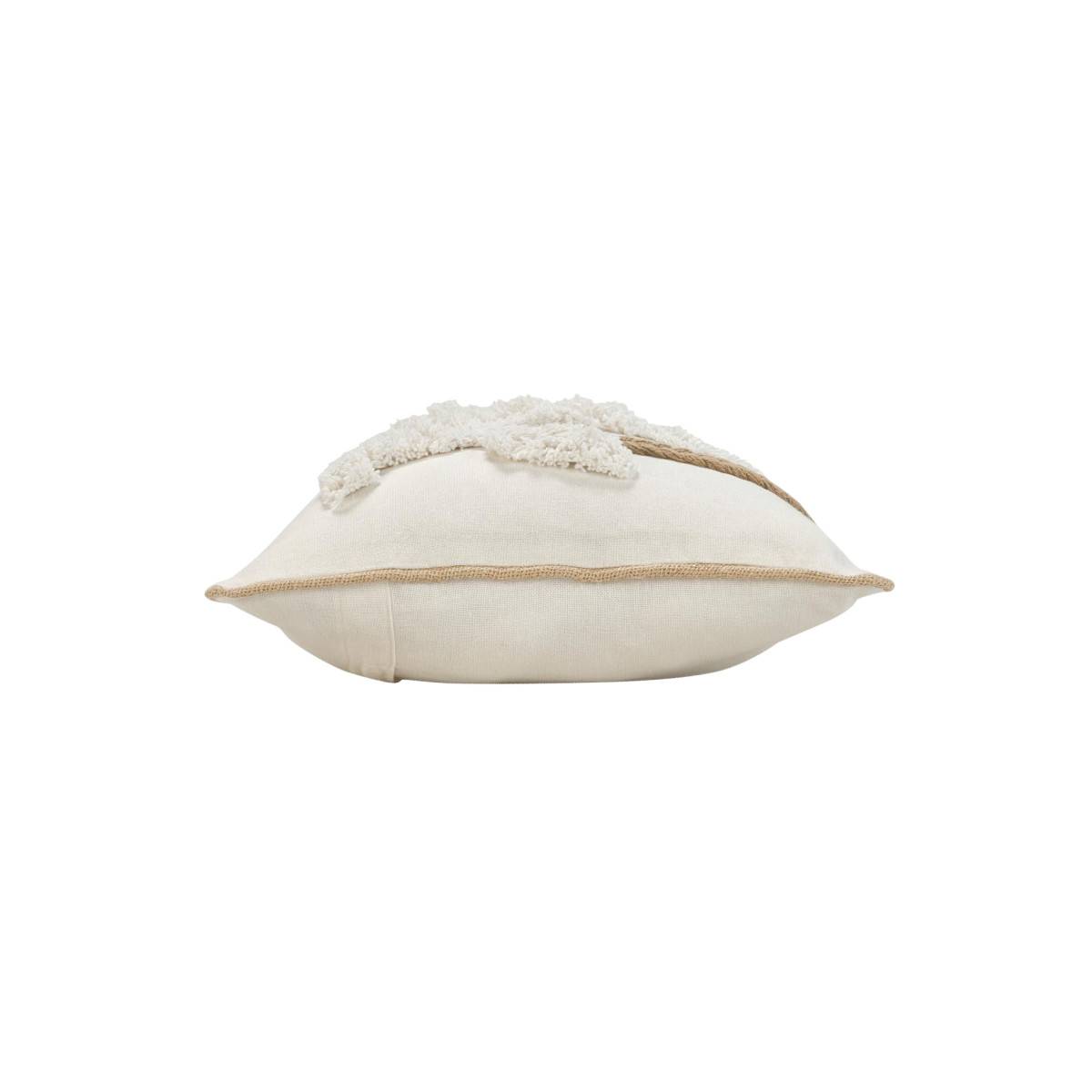 Coussin Déco Tufté "Sahara" 30x50cm Naturel - Image 2