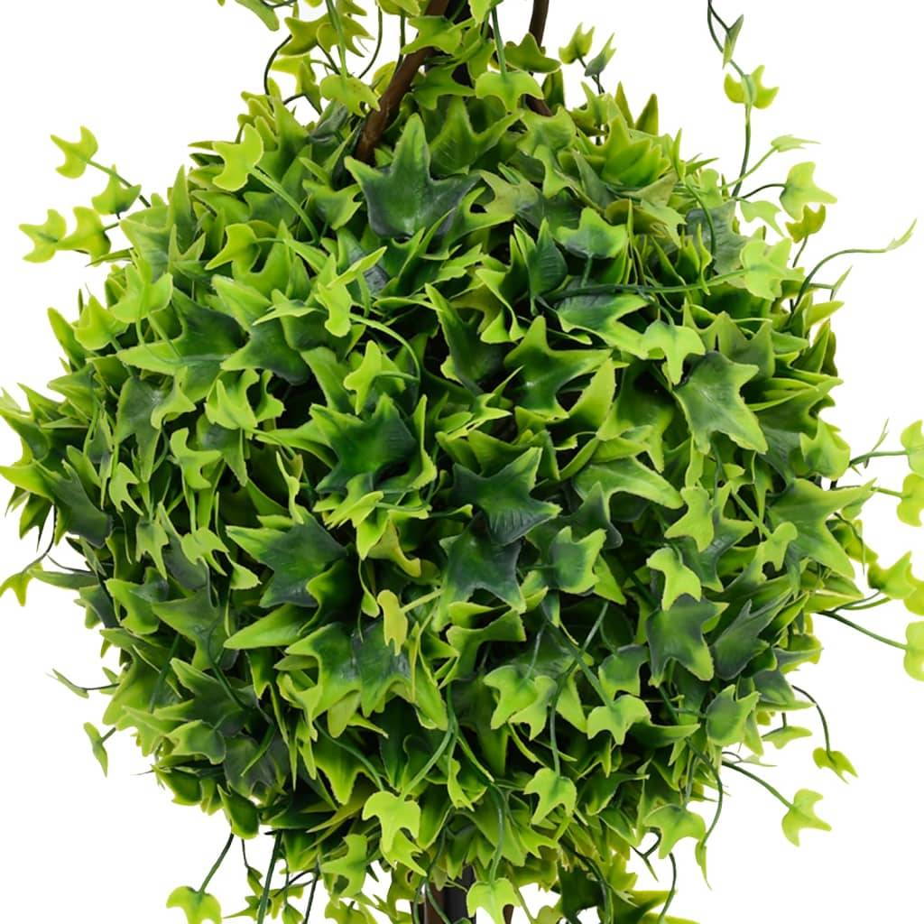 Buis artificiel polyéthylène vert 21.5 x 21.5 x 100 cm - PANGIVO - Image 3