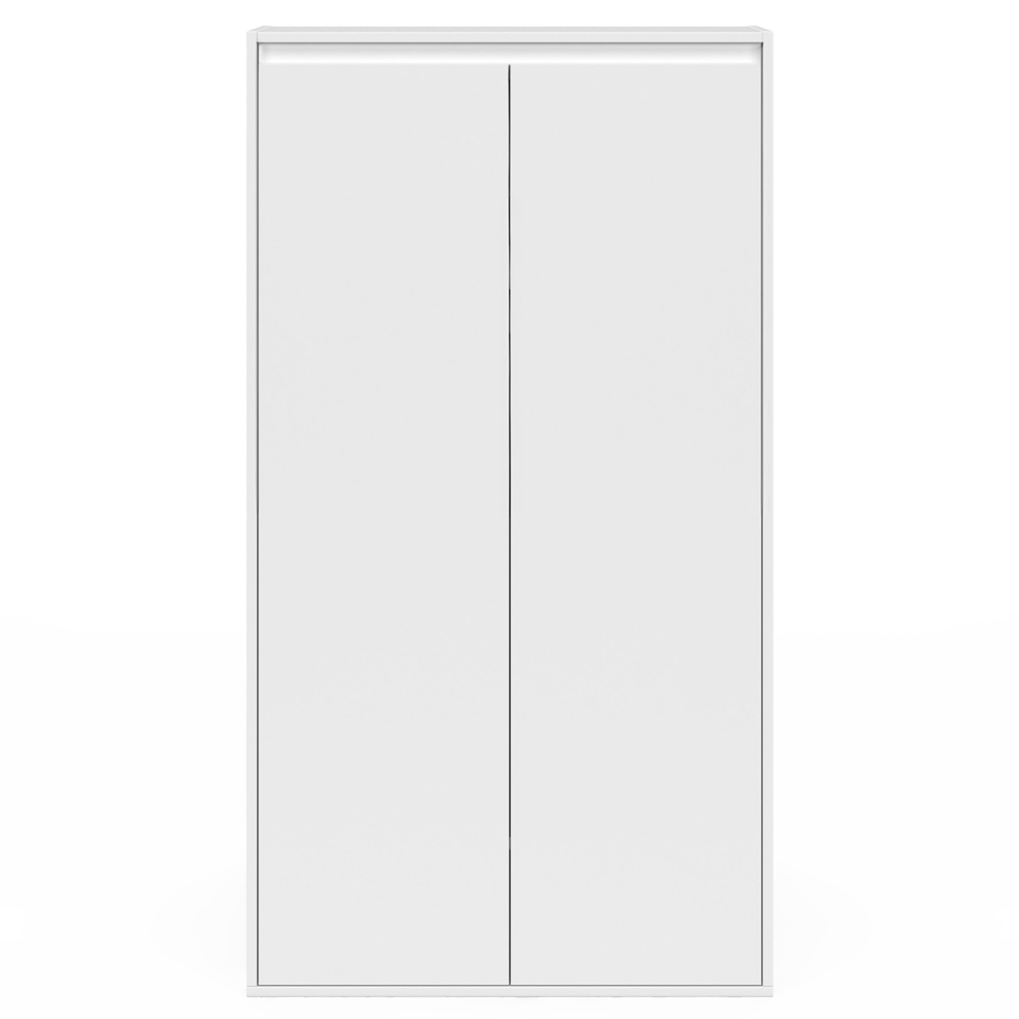 Armoire sous pente 2 portes TOMI 60 x 50 x 110/70 cm blanc - Image 3