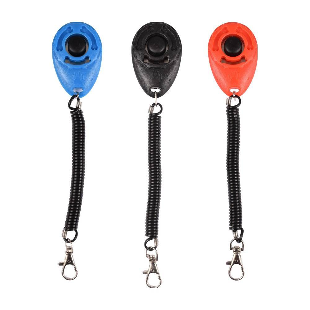 Flamingo - Clicker de dressage pour chien Klix avec câble et mousqueton - Flamingo - Image 2