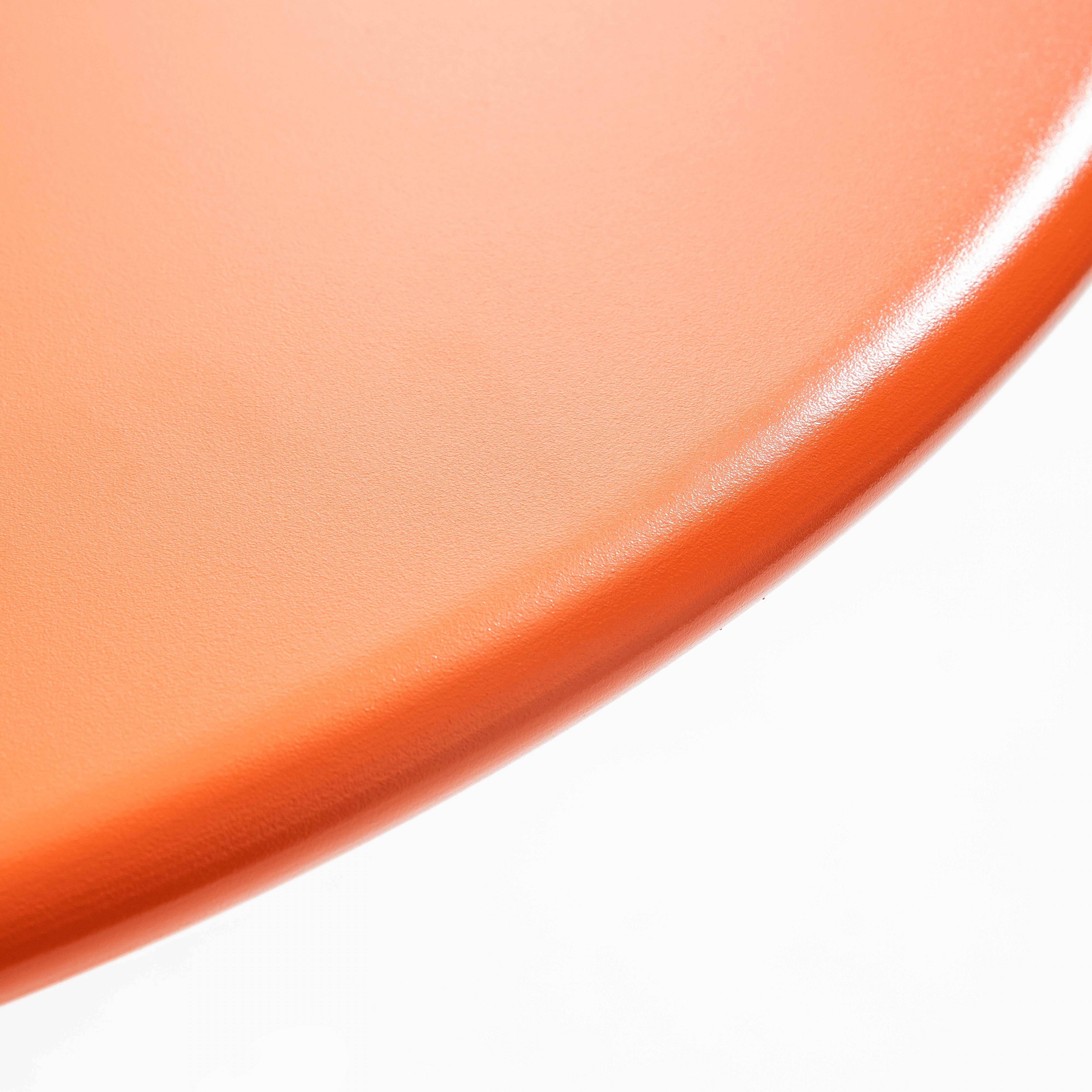 Oviala - Table de jardin ronde en acier orange 120 x 72 cm Palavas - Oviala - Image 2
