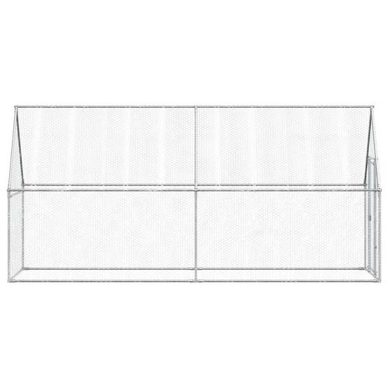 Vidaxl - Cage pour poules argenté 400x100x190 cm acier galvanisé vidaXL 172551 - Image 8