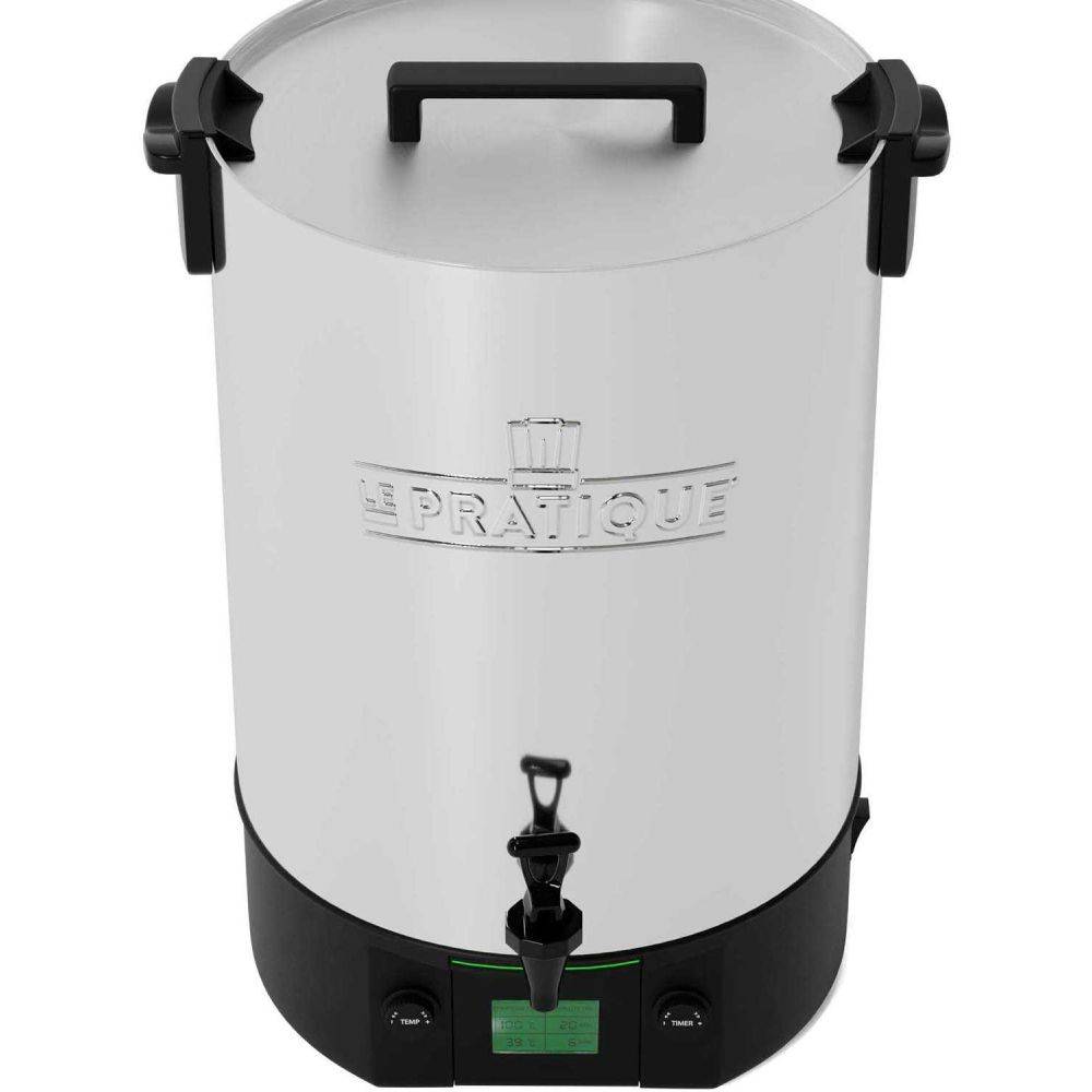 LE PRATIQUE - Stérilisateur électronique en inox 14 bocaux 2200 W avec 12 bocaux en verre Stérilisateur + 6 bocaux de 350 ml + 6 bocaux de 500 ml - Image 4