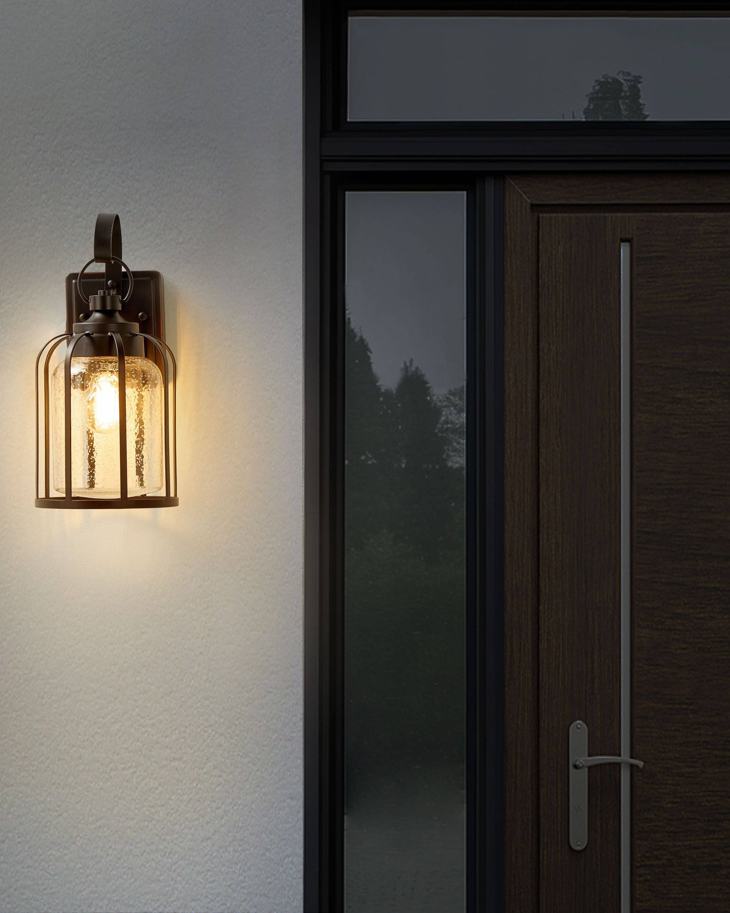 Beliani - Lampe murale pour l'extérieur Métal Noir WOOLER - Beliani - Image 1