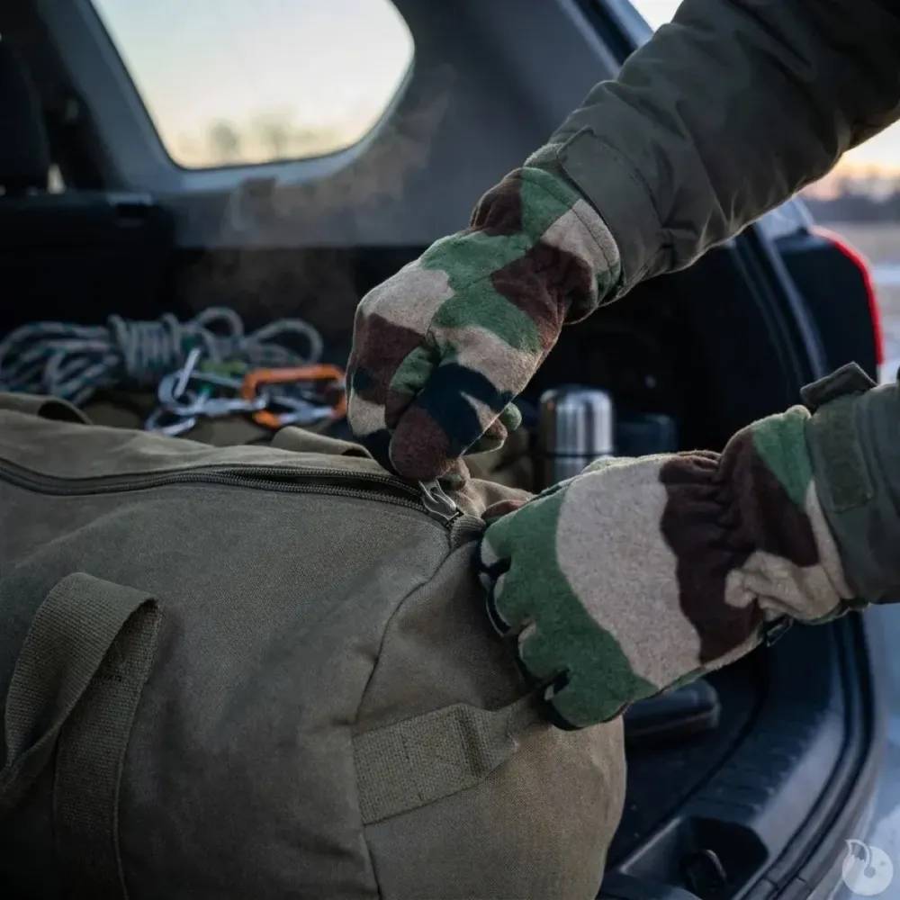Gants polaires légers élastique fibre polaire polyester camo Percussion - Image 3