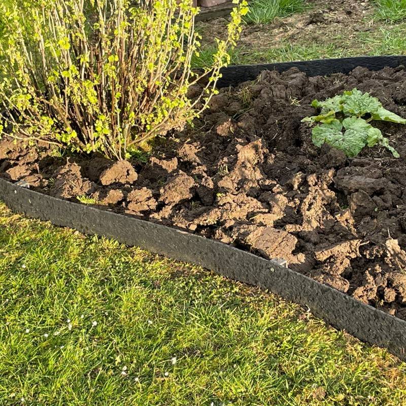 Pack Bordure de jardin flexible JARDINEX 20 m + 20 piquets - Noir - Jardinex - Image 6