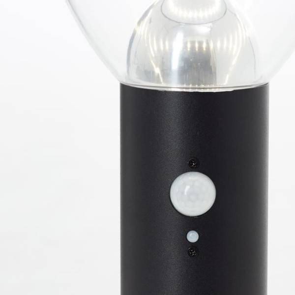 Brilliant - Potelet extérieur - BRILLIANT - TULIP - LED et solaire - Détecteur de mouvement - Acier inoxydable et plastique - 4 W - Noir - Image 3