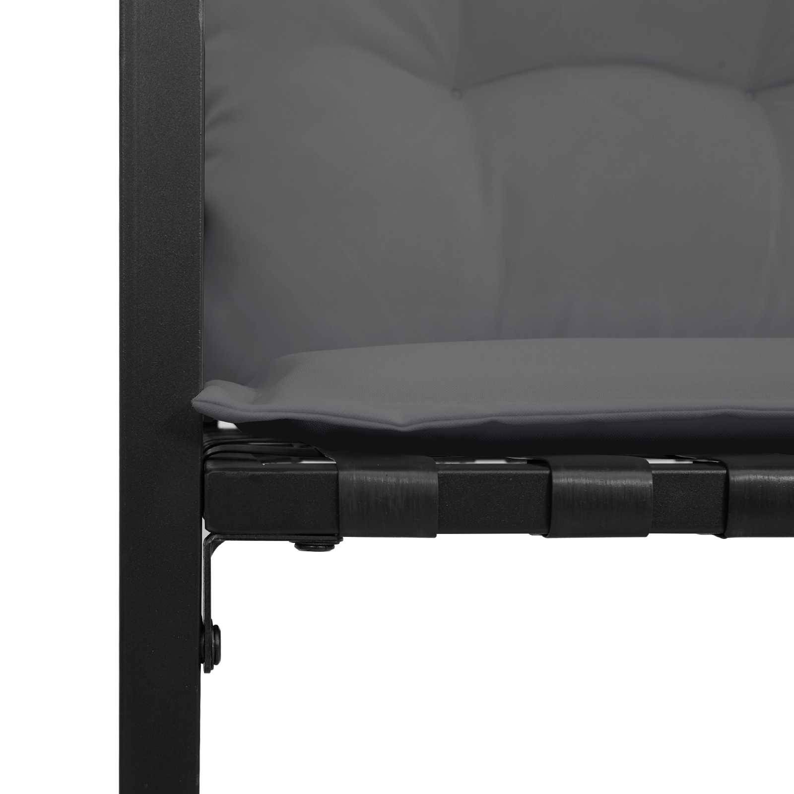 Vidaxl - Banc à couches en bois avec coussin Gris clair 114 x 55 x 77 cm vidaXL 42026938 - Image 8