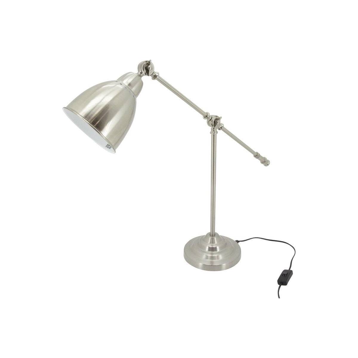 Aubry Gaspard - Lampe de bureau en acier brossé - Image 1