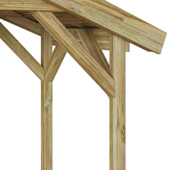 Vidaxl - Abri pour barbecue 133,5 x 63 x 200 cm Pinède imprégnée vidaXL 42013037 - Image 9