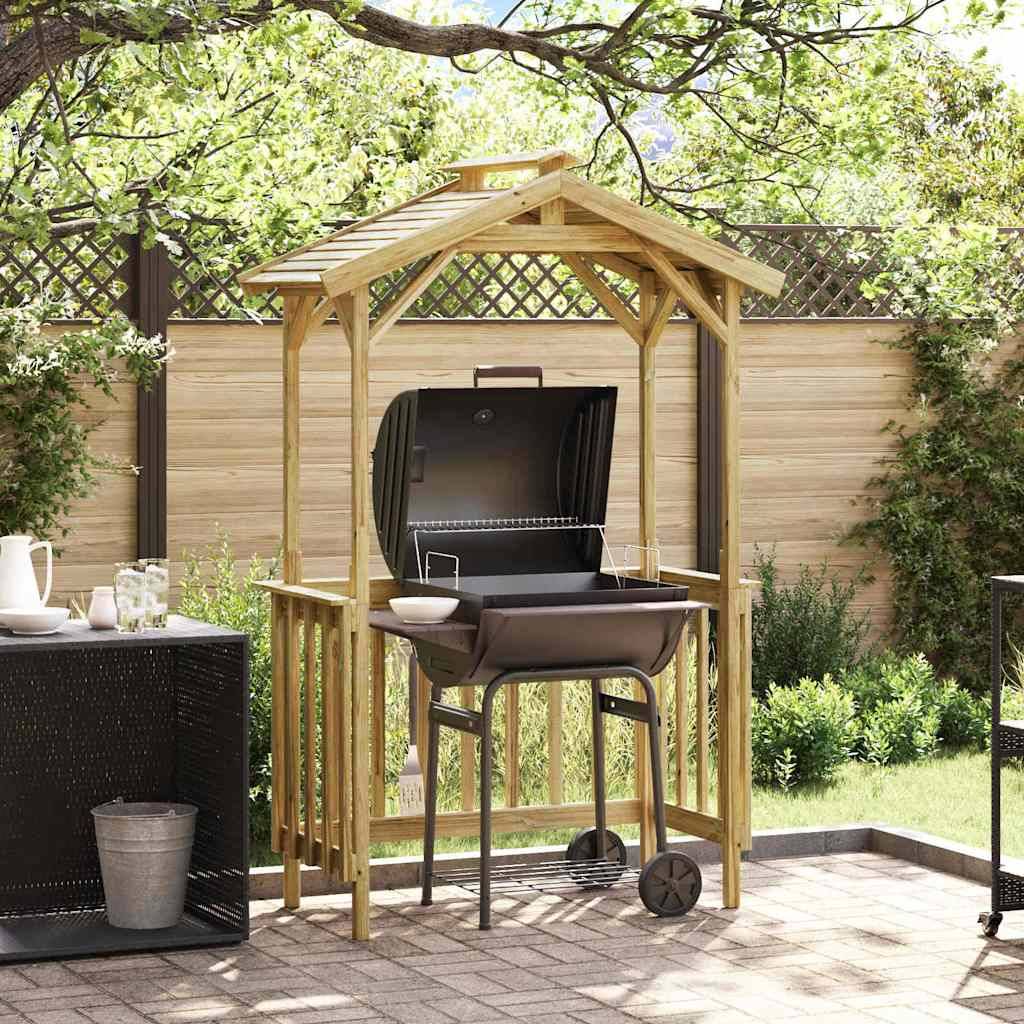 Vidaxl - Abri pour barbecue 133,5 x 63 x 200 cm Pinède imprégnée vidaXL 42013037 - Image 1