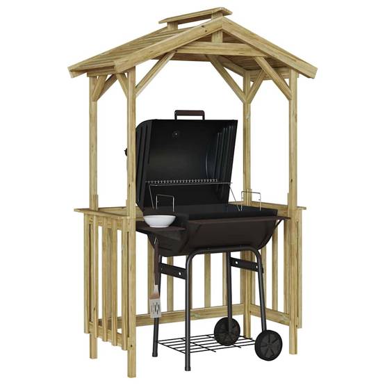 Vidaxl - Abri pour barbecue 133,5 x 63 x 200 cm Pinède imprégnée vidaXL 42013037 - Image 4