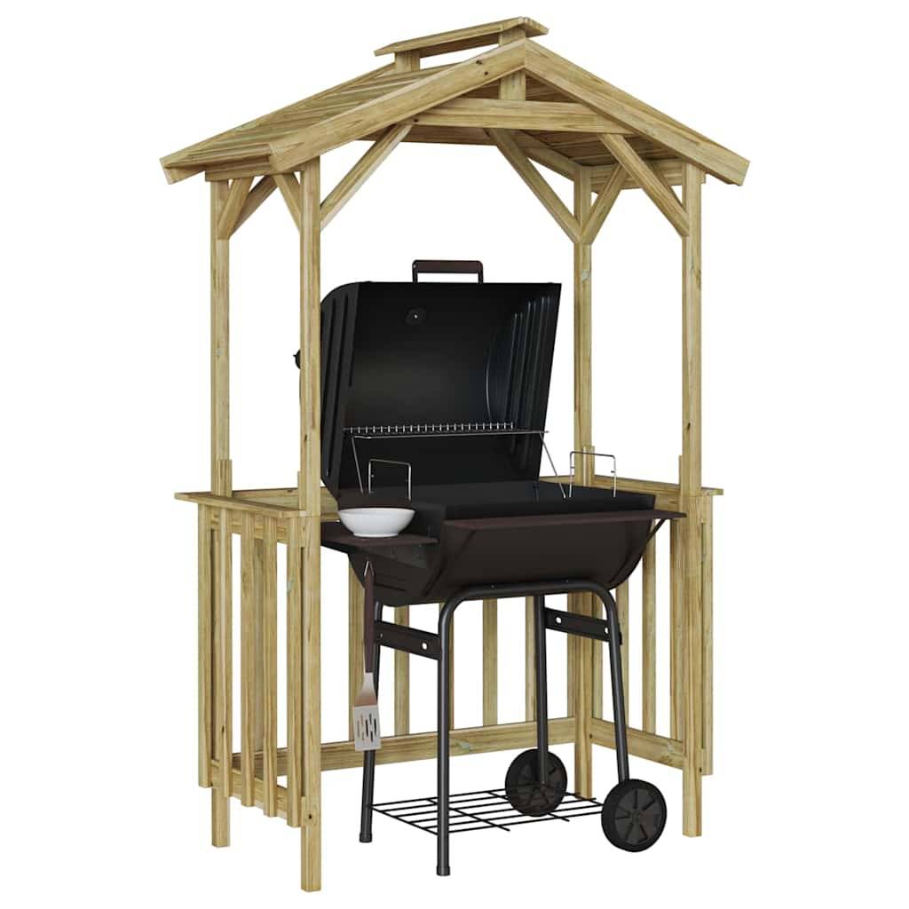 Vidaxl - Abri pour barbecue 133,5 x 63 x 200 cm Pinède imprégnée vidaXL 42013037 - Image 4