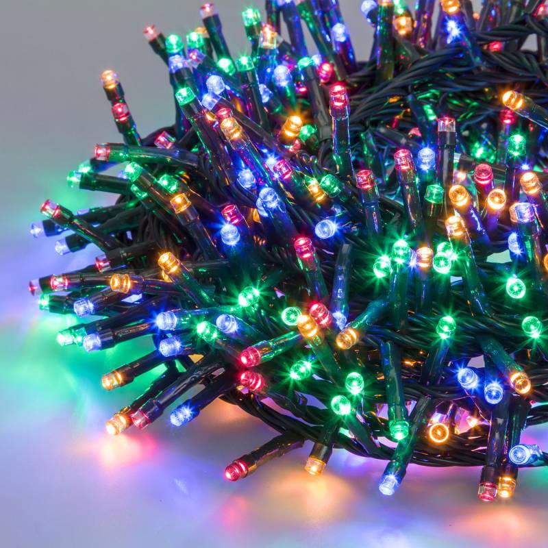 Lotti - Guirlande multicolore BOA 6cm 15M 8 animations 720 LED câble vert Lotti - Image 4
