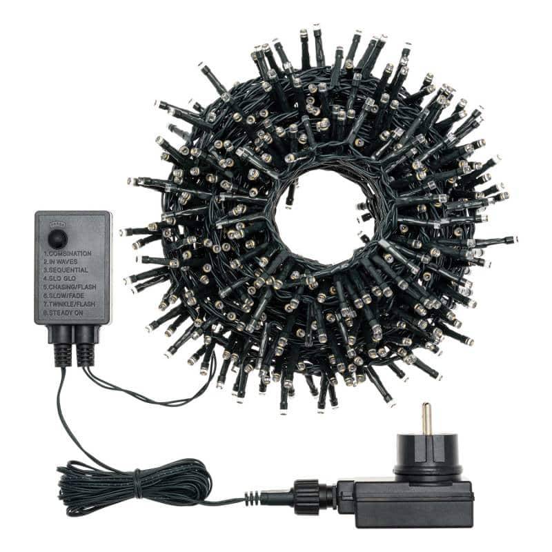 Lotti - Guirlande multicolore BOA 6cm 15M 8 animations 720 LED câble vert Lotti - Image 3