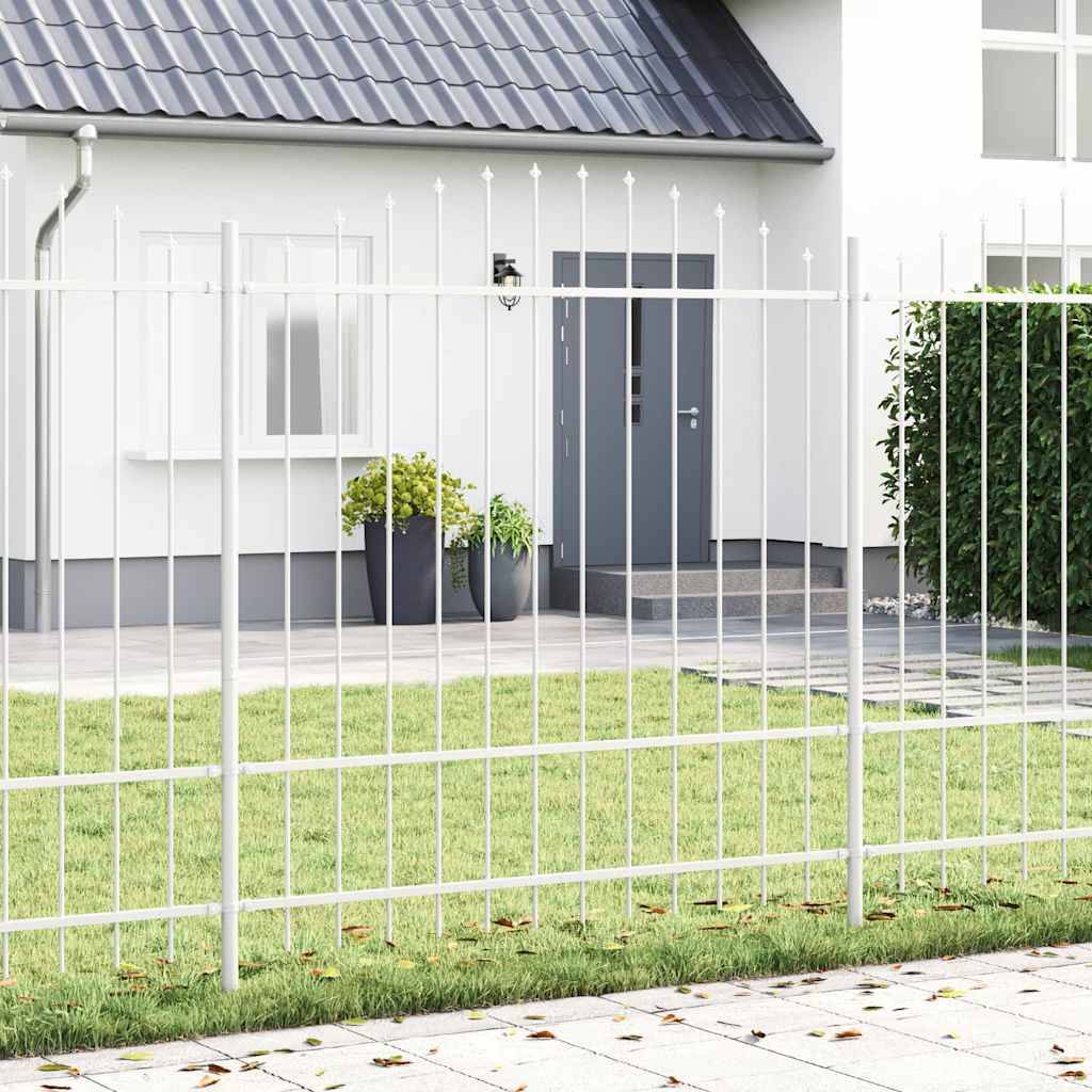 Maison Chic - Clôture de jardin - Panneau de clôture - Palissade Blanc 170 x 175 cm g472 - Image 2