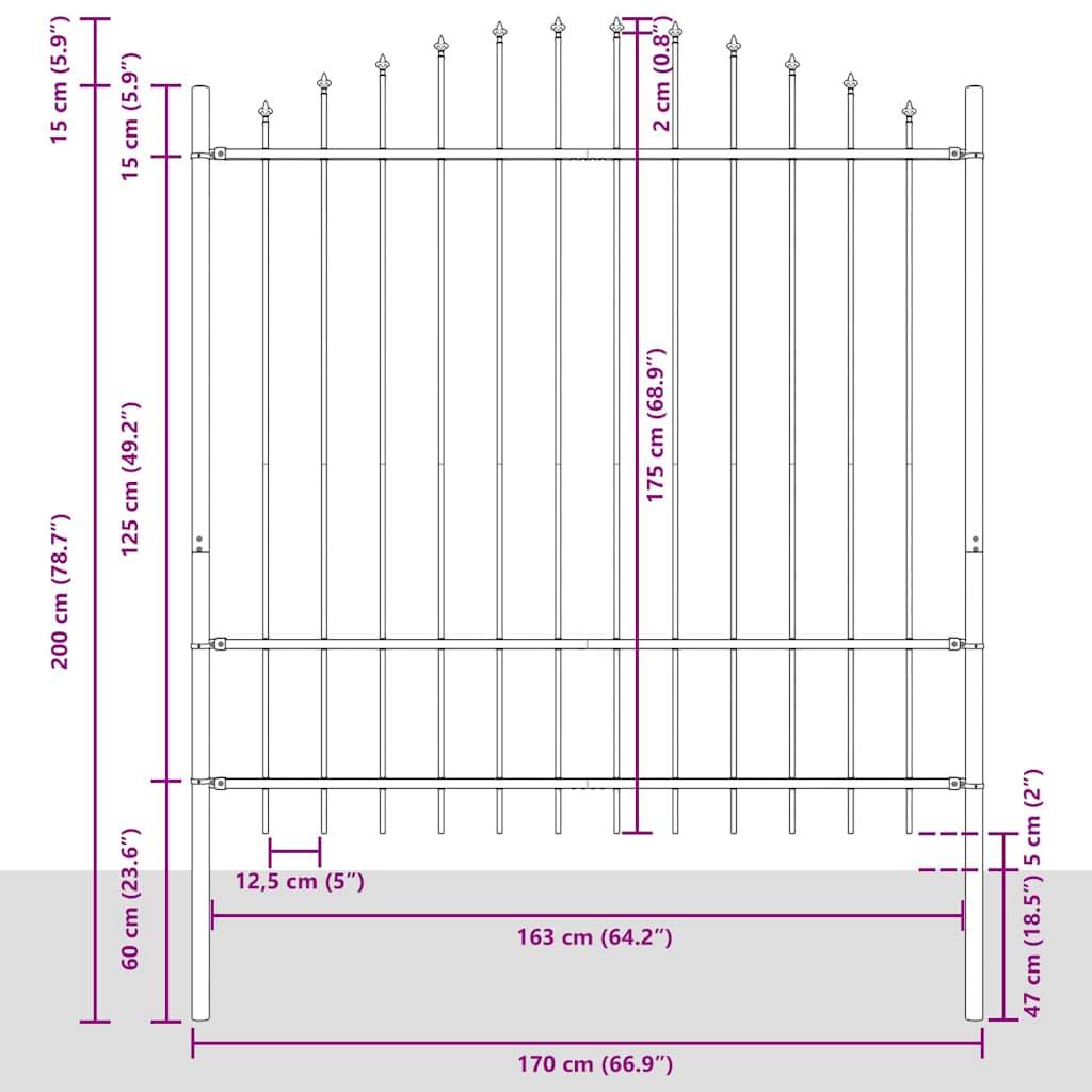 Maison Chic - Clôture de jardin - Panneau de clôture - Palissade Blanc 170 x 175 cm g472 - Image 6