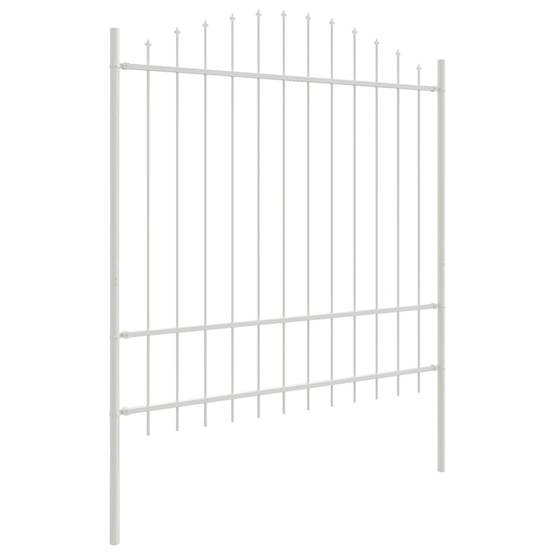 Maison Chic - Clôture de jardin - Panneau de clôture - Palissade Blanc 170 x 175 cm g472 - Image 3