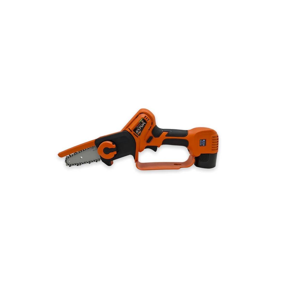 Mini tronçonneuse Scie sans fil 10,8V + 2 batteries 2,5 Ah + Chargeur double Mallette Scie électrique manuelle 300W Katana Brixo - Image 7
