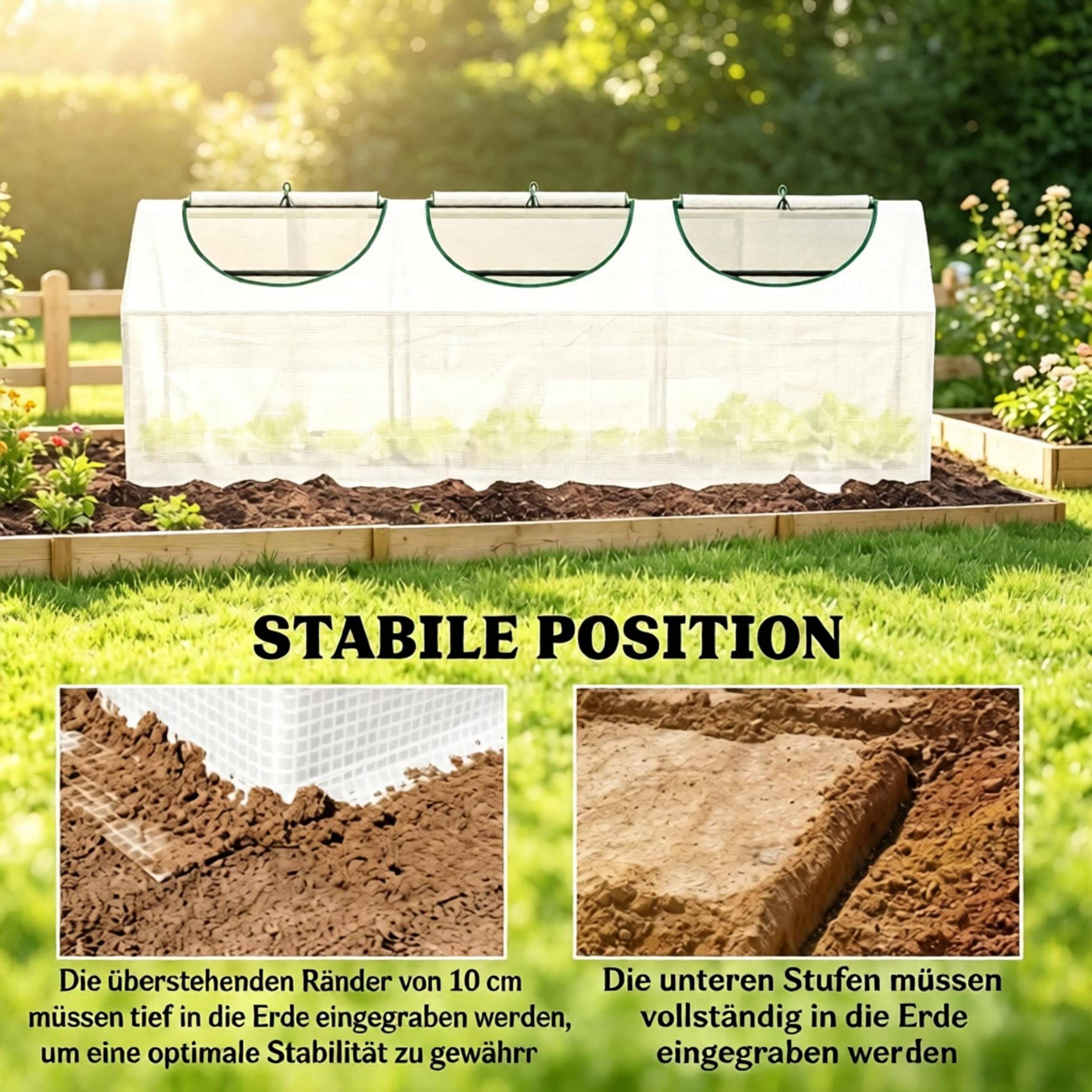 ComfortXL - Mini serre de jardin acier et plastique 180 x 60 x 60 cm blanche balcon anti-UV - ComfortXL Outdoor Living - Image 6