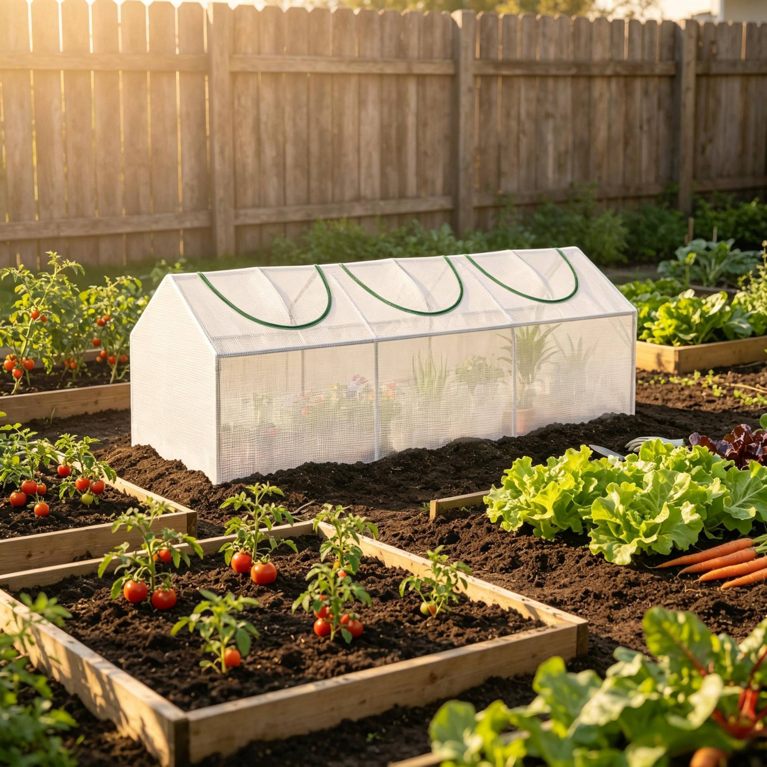 ComfortXL - Mini serre de jardin acier et plastique 180 x 60 x 60 cm blanche balcon anti-UV - ComfortXL Outdoor Living - Image 5