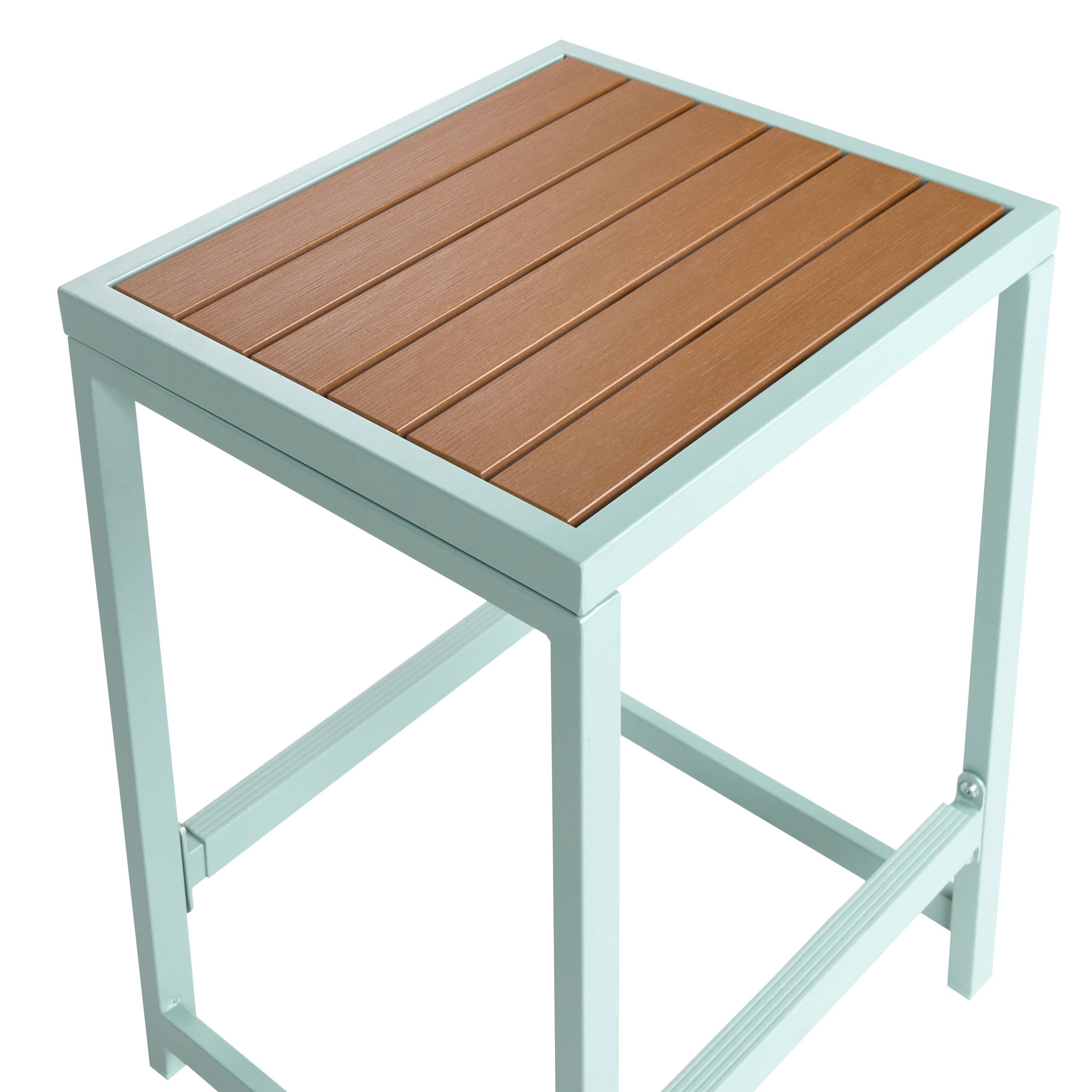 Beliani - Tabouret de bar Acier Vert clair AVETRANA - 44x40x61- Beliani - Image 5