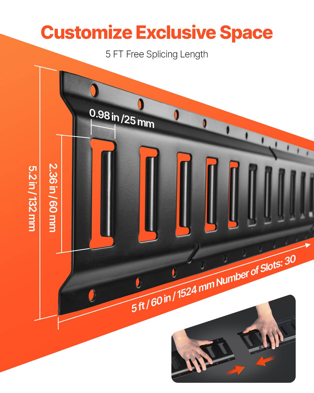 VEVOR Kit E-Track arrimage, 30 pièces, 454 kg. 4 rails, ancres, attaches, protection, camions. - Image 4