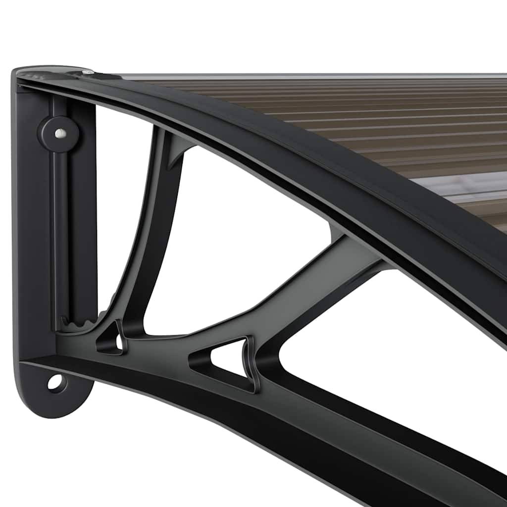 Vidaxl - Auvent de porte Noir 200x75 cm PC vidaXL 144825 - Image 4