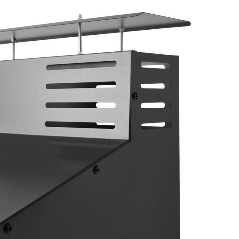 Brasero - Barbecue charbon et bois Alicante - BRASERO - Grille 51 x 41 cm réglable en hauteur - Chariot équipé, tablette, Housse - Image 9
