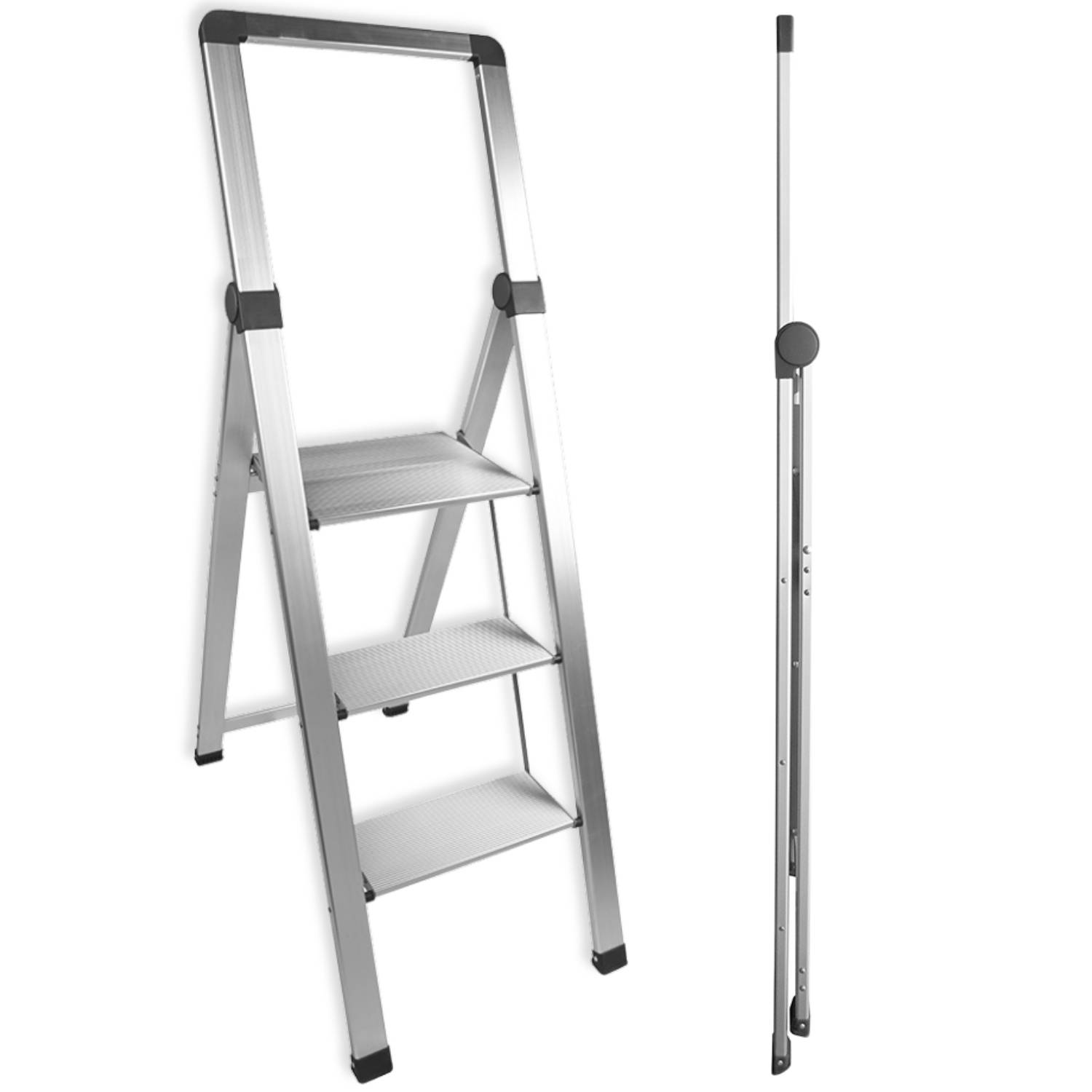 Facilitys - Escabeau marchepied 3 marches alu pro extra-slim - Image 1