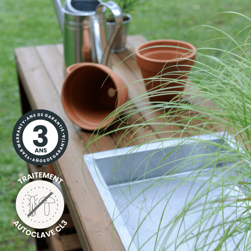 TABLE JARDINAGE BOIS 129X45X90 - Image 4