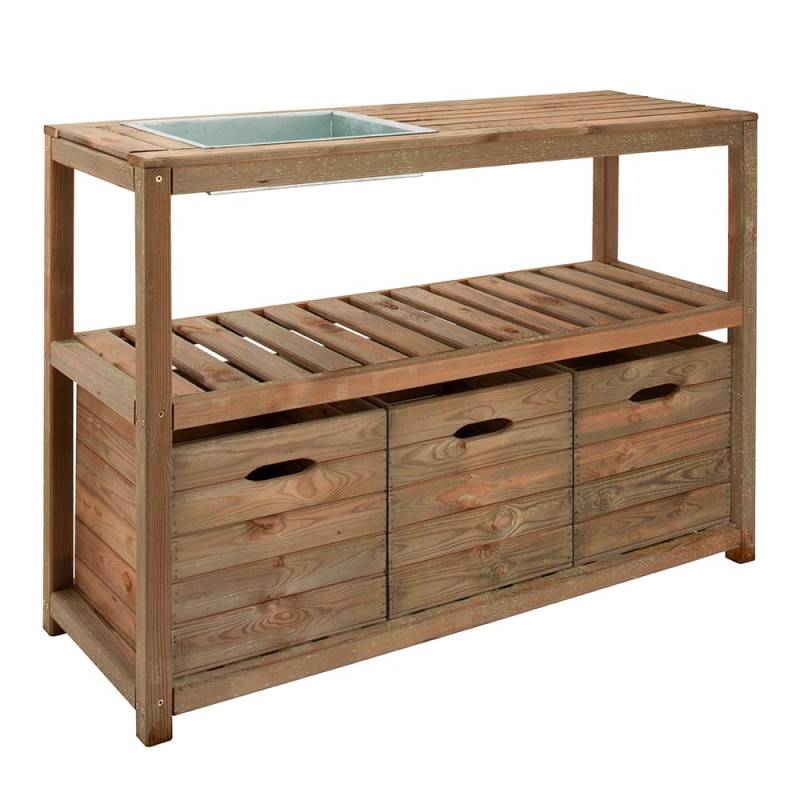 TABLE JARDINAGE BOIS 129X45X90 - Image 1