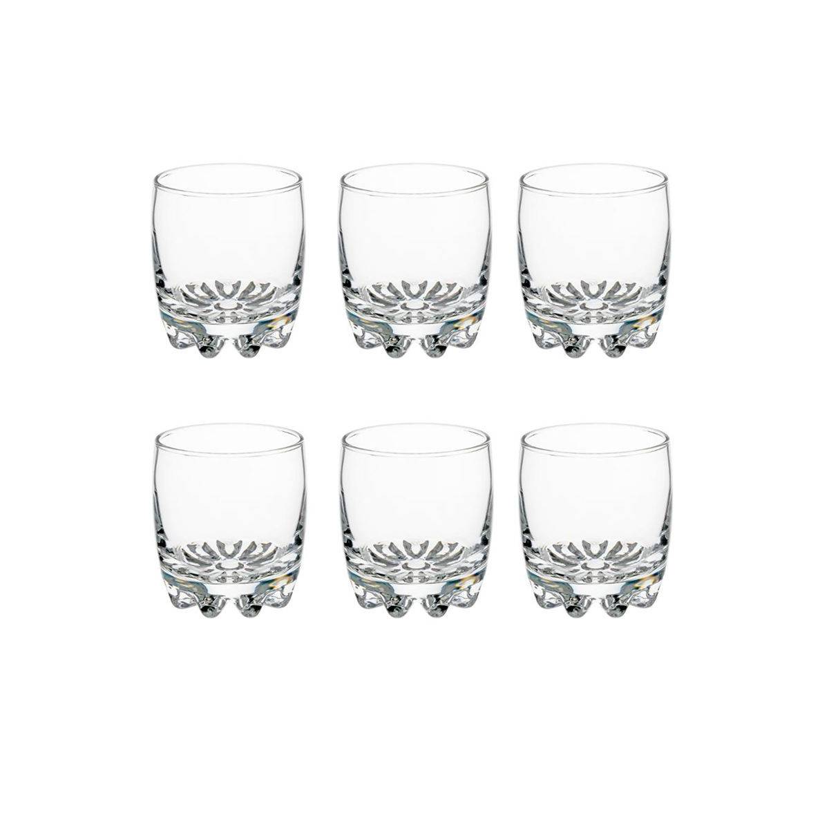 Lot de 6 Gobelets à Eau "Sylvana" 31cl Transparent
