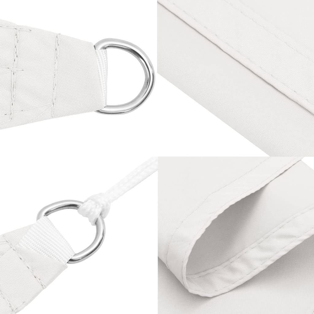 Voile de parasol - accessoire parasol - Tissu de remplacement pour parasol tissu oxford rectangulaire 3x5 m blanc - MEUBLE PRO - Image 7