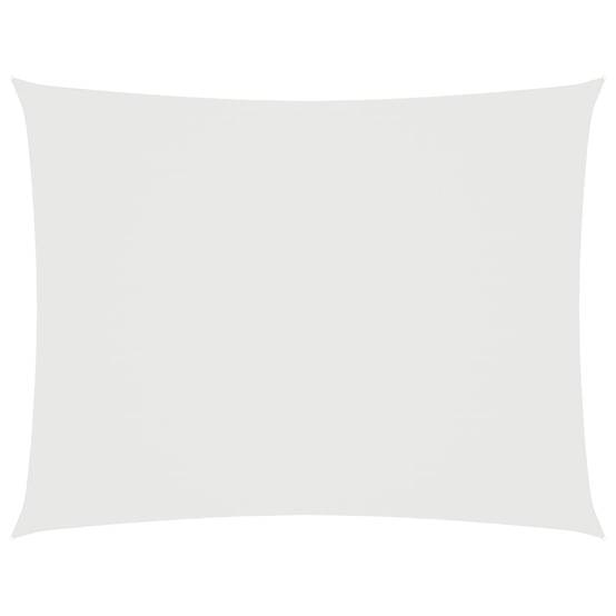 Voile de parasol - accessoire parasol - Tissu de remplacement pour parasol tissu oxford rectangulaire 3x5 m blanc - MEUBLE PRO - Image 1